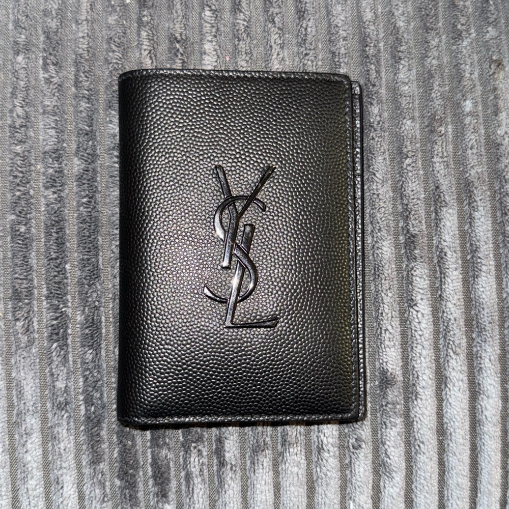Saint Laurent Textured Black Card Holder